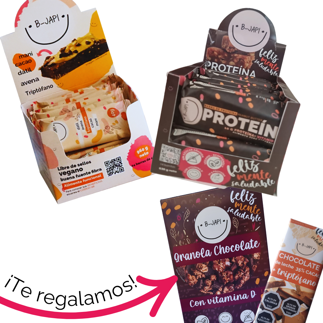 Pack Barritas Triptófano y Proteína + REGALOS + ENVÍO GRATIS RM