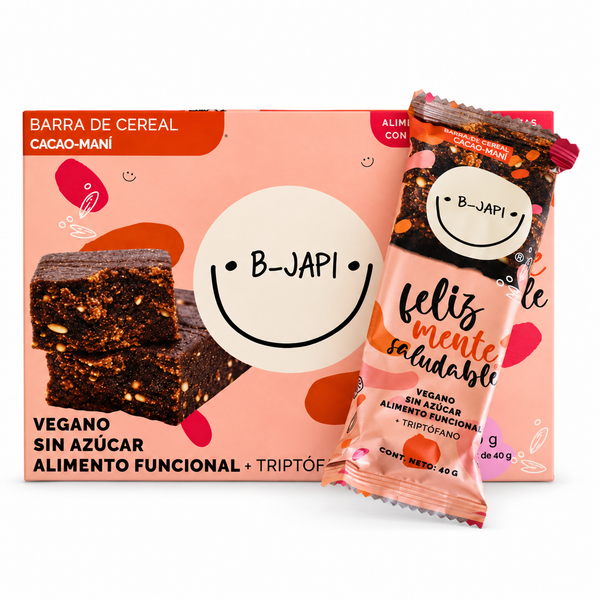 Barra Brownie con Triptófano Pack 4 Unidades 40g B-Japi Chile