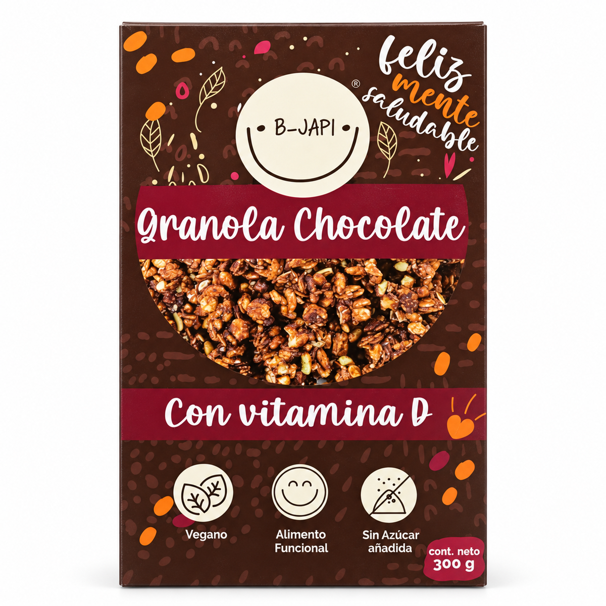 Pack Desayuno Feliz: 2 Granolas + 1 Mantequilla de Maní B-Japi Chile