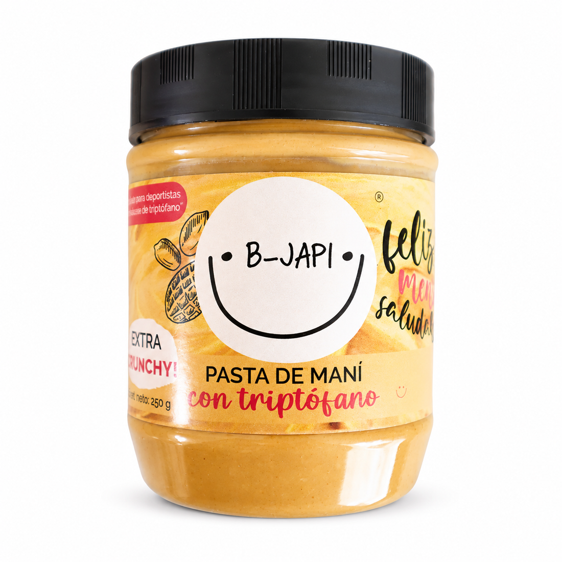 Pasta de Maní Crunchy con Triptófano 250g B-Japi Chile